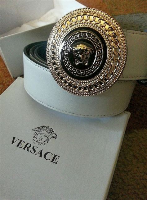 versace belt white price|Versace men's belt on sale.